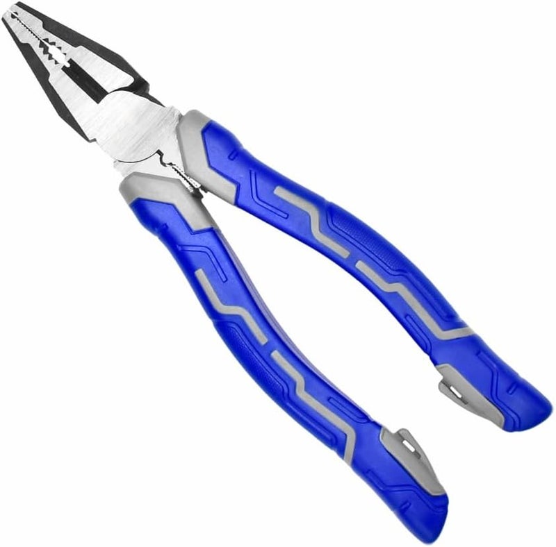 vomex 8-inch Linemans Pliers - High Leverage,Cr-Ni Side Cutters for Wire Cutting/Crimping,with Unique Non-Slip Jaws - Image 1
